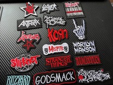 SPECIAL PURCHASE Of 16 Legendary Thrash & Heavy ROCK BAND Music Iron On Patches