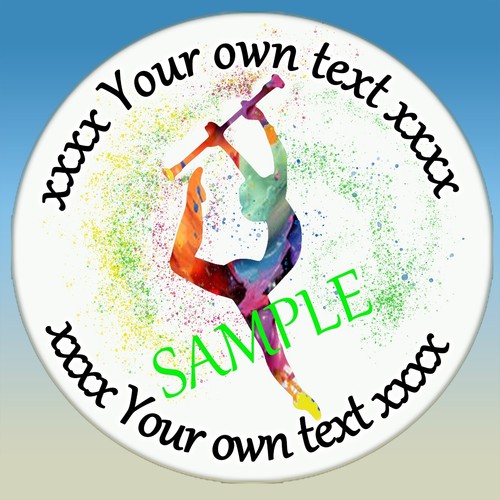Gymnastics party stickers bag - stickers,