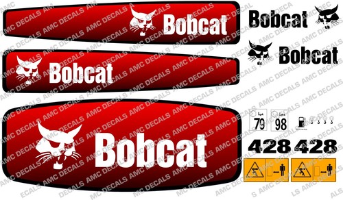Bobcat 428 mini digger decal - bobcat,