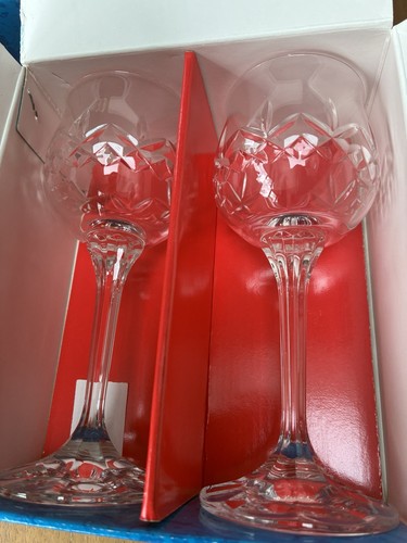 Bohemia crystal hock glasses - 6,