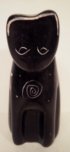 Black hand carved soapstone - hand,