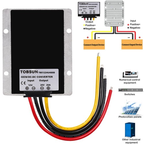 480w 12v 24v step up - dc-dc, to