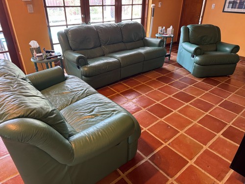 Natuzzi leather set - natuzzi,