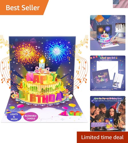 Navy blue musical birthday - blue,