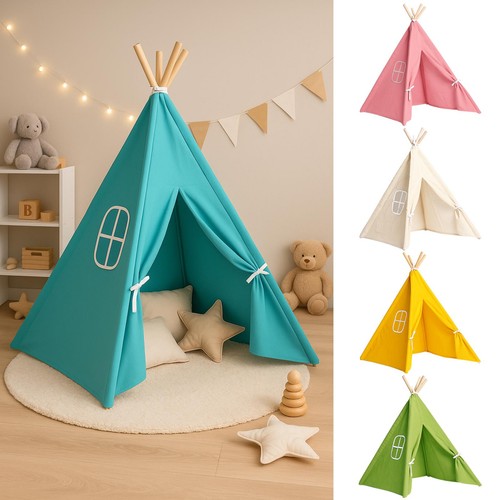 Kids teepee canvas tent child - teepee,
