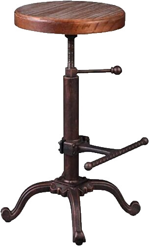 Bar stool reclaimed wood - bar,