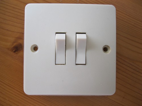 Vintage dual light switch - dual,