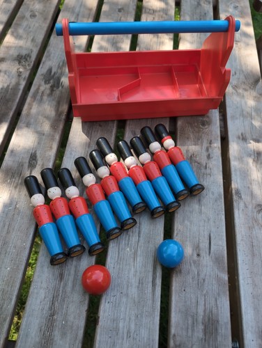 Vintage toy skittle set x10 - skittle,