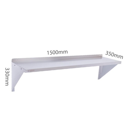 Stainless steel wall shelf - stainless,