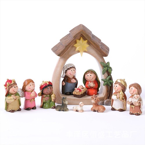Pcs nativity set light up - light,