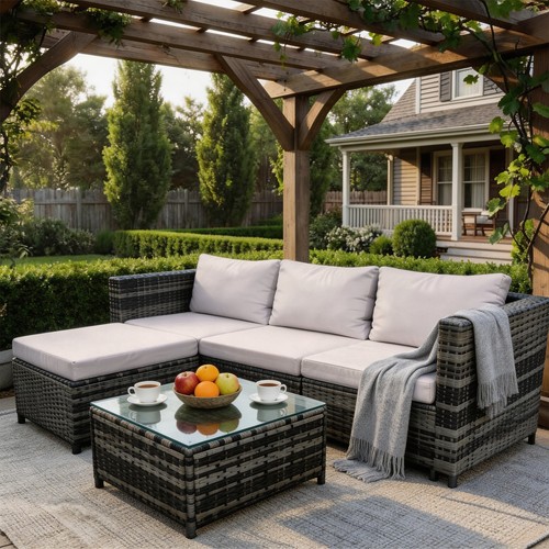 Rattan garden furniture - rattan, set