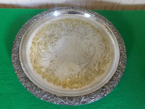 Footed circular chased - a,