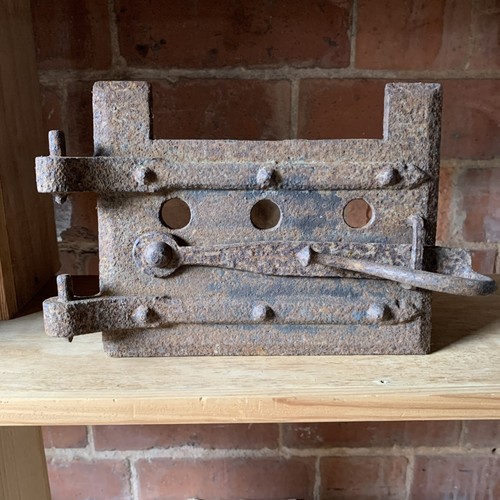 Antique cast iron - stove, hatch
