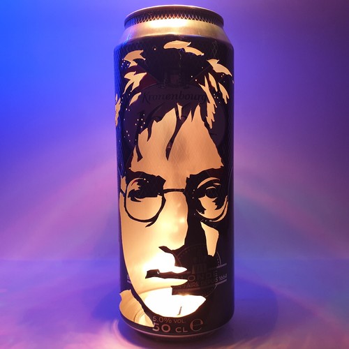 John lennon beer can lantern - lennon,