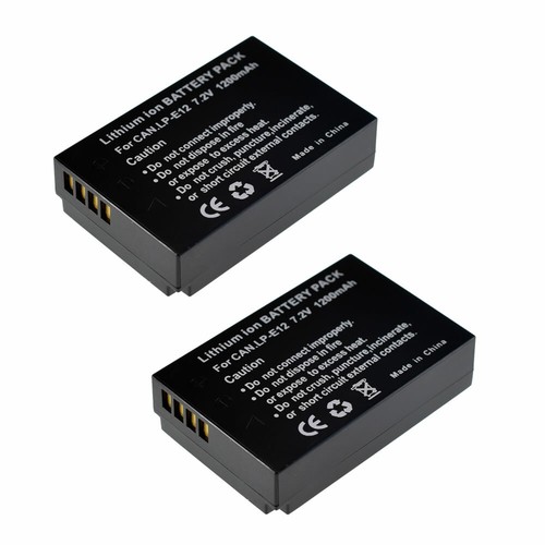 E12 battery for canon - 2x,