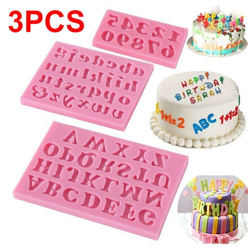 Letter silicone fondant mould - silicone,