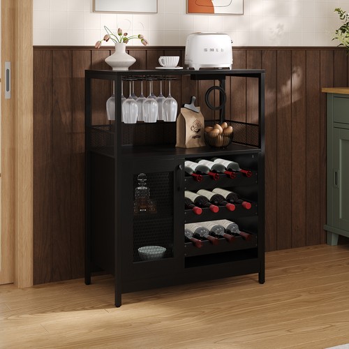 Led lighted wine bar cabinet - led,