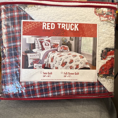 Red truck kids reversible - truck,