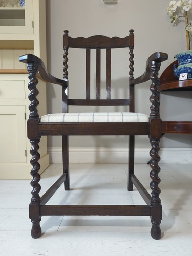 Barley twist armchair elbow - barley,