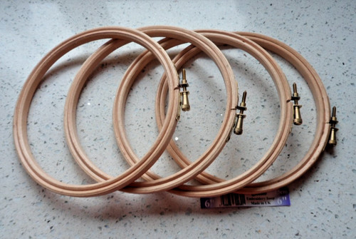 Wooden embroidery hoops - wooden,