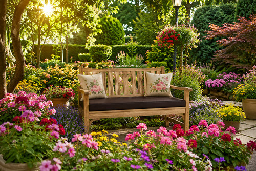 Memory foam bench - memory, faux
