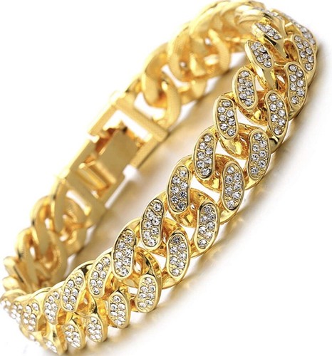 Gold bracelet cuban - bracelet, chain