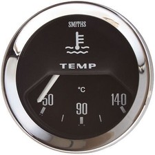 Smiths 50-140C Electric Water Temp Gauge 52mm Chrome Bezel MGB Mini Triumph