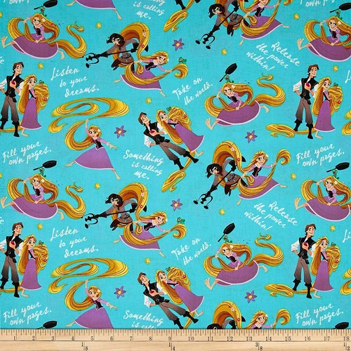 Fat quarter disney princess - disney,