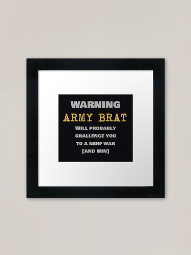 Army nerf framed art - army, print