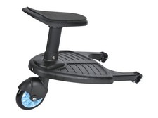Buggy board and seat Wheeled