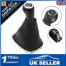 GEAR SHIFT STICK KNOB W/ GAITER BOOT 5 SPEED FOR VAUXHALL CORSA 2006-2014 BLACK
