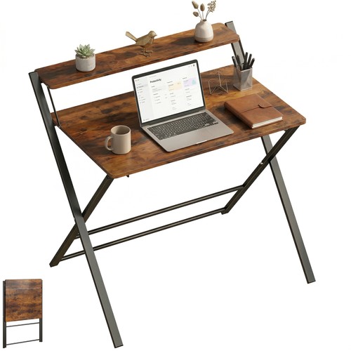 Homcom folding desk with - homcom,