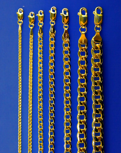 10k yellow gold curb - gold,
