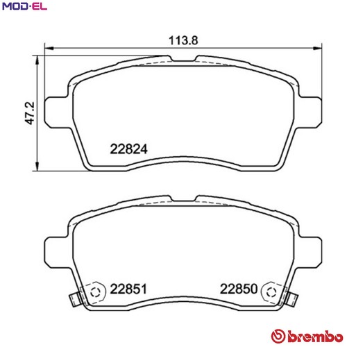 Brake pad set - brake,
