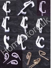 PACK OF 10 WINDOW CURTAIN TRACK RAIL DRAPE HOOK GLIDER RUNNERS SLIDE POLE TO FIT