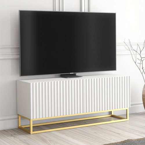 Stand 100cm white fluted - stand,
