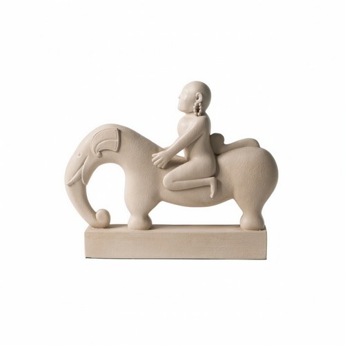Monk elephant statue thai - elephant,