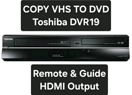 Toshiba dvr19dtkb2 vhs dvd - toshiba,
