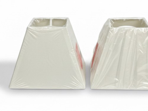 2pc lampshades cream fabric - lampshades,