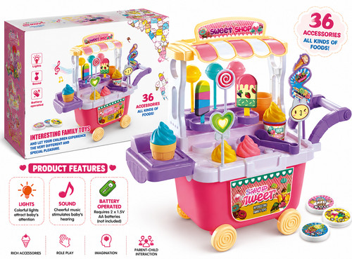 Kids sweet shop playset - shop, toy