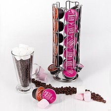 Revolving Rotating 24 Coffee Pod Capsule Tower Holder Stand Rack for Dolce Gusto