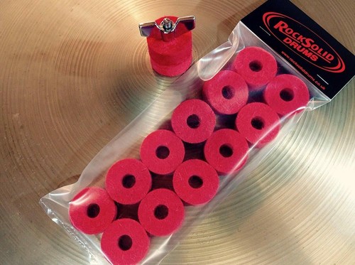 Red cymbal felts for - red,