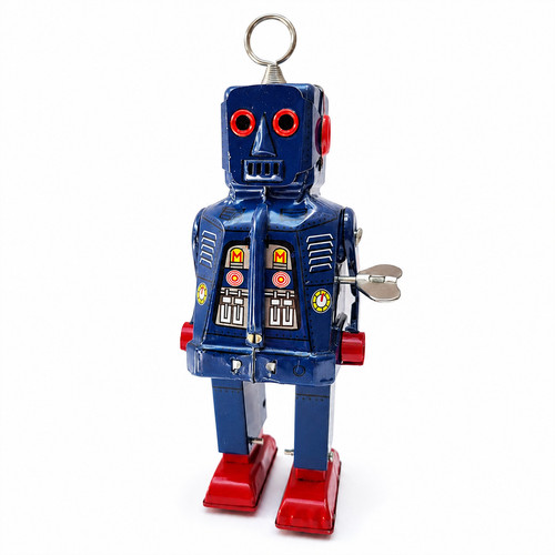Vintage space robot key wound - space,