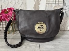 Lovely Mulberry Daria Satchel Bag Grey Spongy Leather