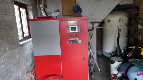 Biomass wood pellet boiler - wood,