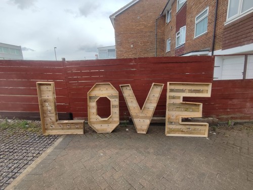 Wedding light letters - wedding, up