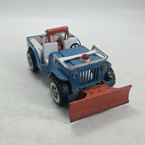 Tonka blue jeep wrecker tow - blue, aa