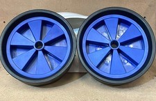PAIR OF DINGHY 10in LAUNCHING TROLLEY WHEELS SAILING YACHT TRAILER 25mm CENTRE