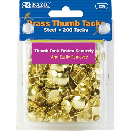 Bazic brass thumb - brass, tack