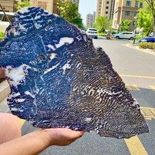 Zebra Stone Slice Black White Natural Crystal Specimen - 8.4LB